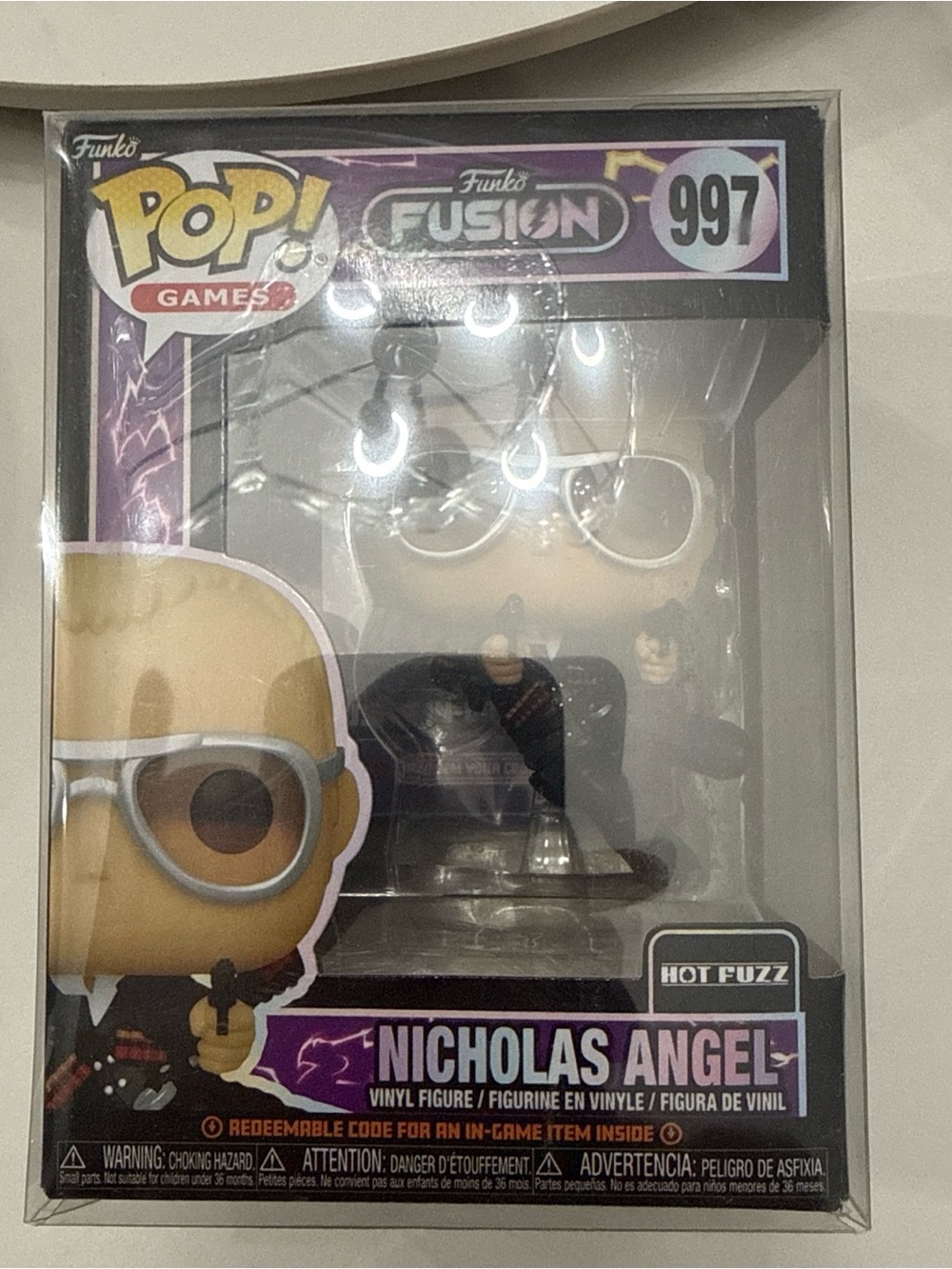 Funko Pop! Games Fusion 997 Nicholas Angel Vinyl Figure - Purple & Black